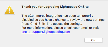 cc processing with lightspeed onsite